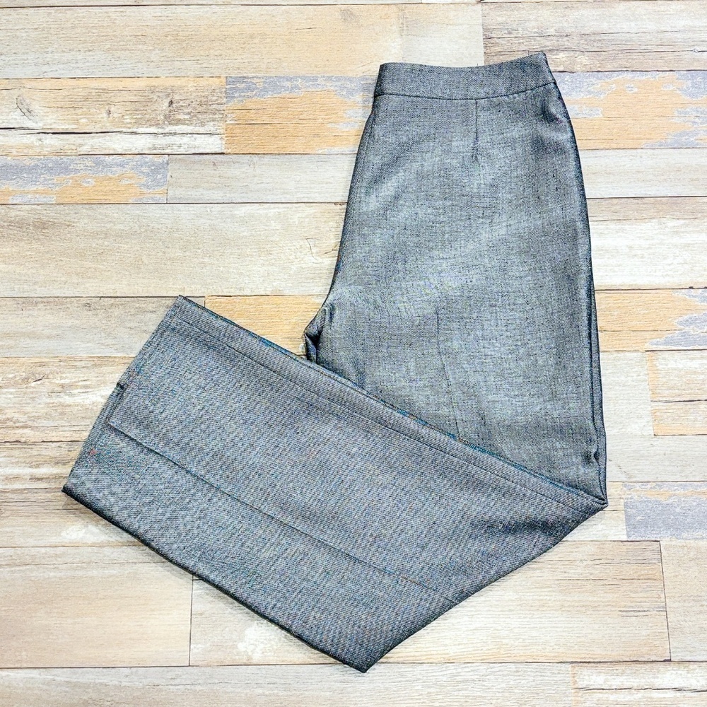 LE SUIT Silver‎ dress pants | Tailored straight leg formal trousers | Size 8 *